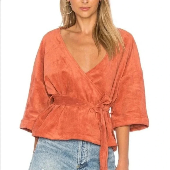 TULAROSA Rory Wrap Jacket Rust - Picture 5 of 16